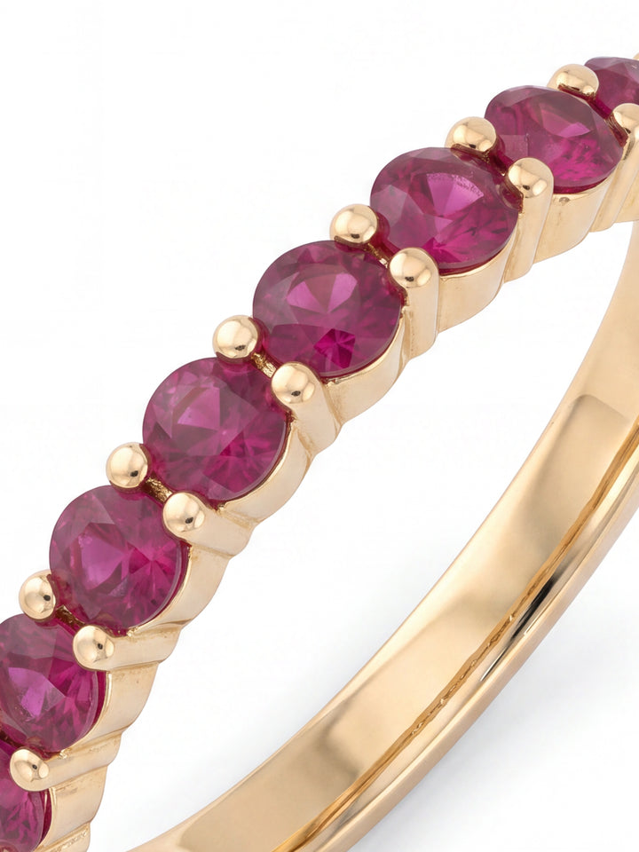 Anillo Corte Round 0.25 Ct Rubi Natural