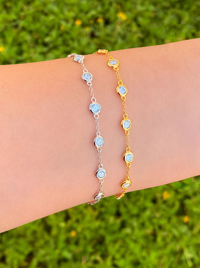 Pulsera Biseles Con Zirconias