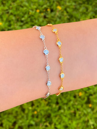 Pulsera Biseles Con Zirconias