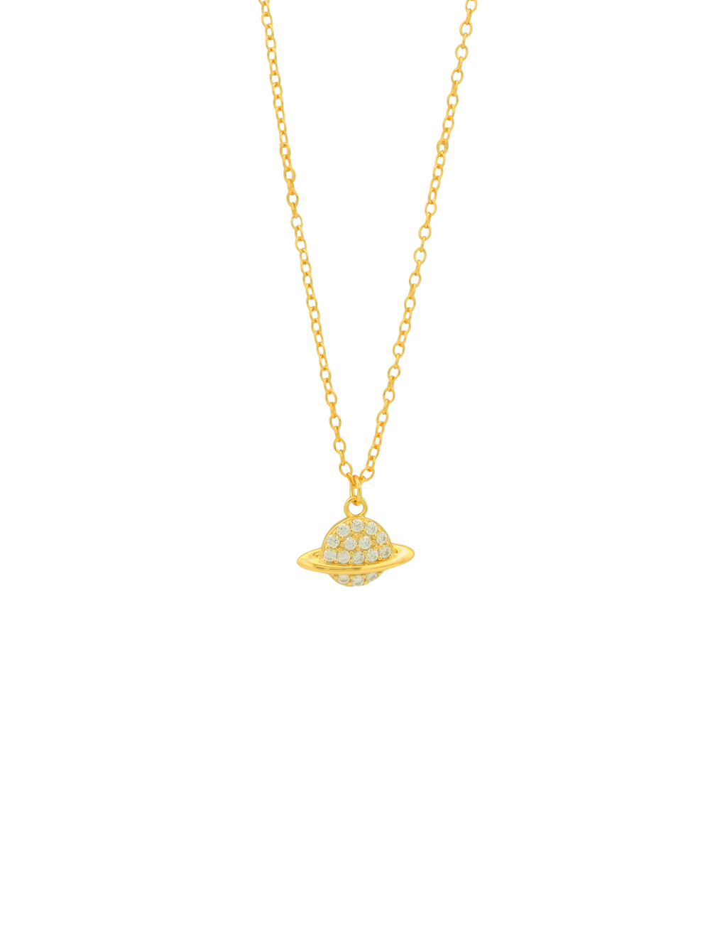Collar Con Planeta Zirconias