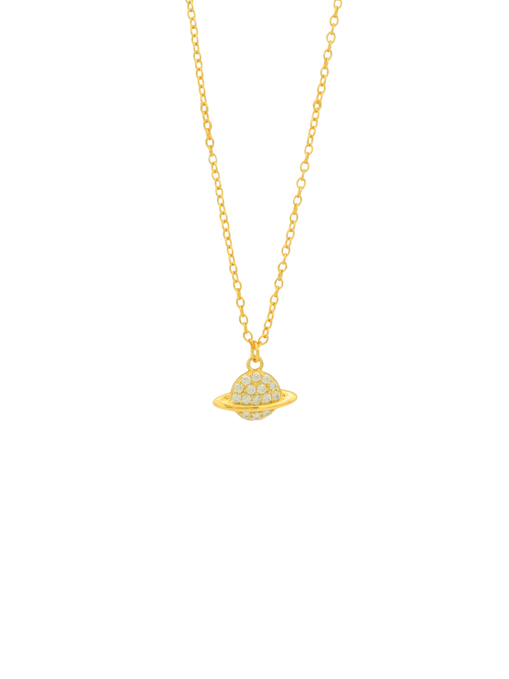 Collar Con Planeta Zirconias