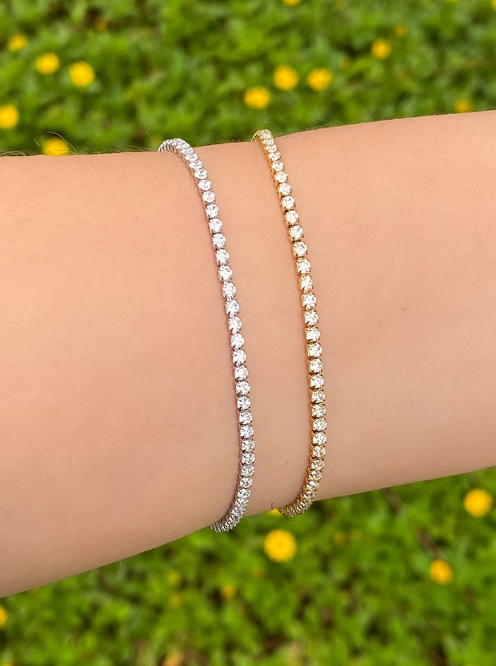 Pulsera Con Zirconias 2 mm
