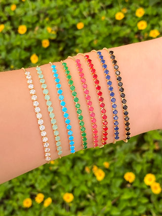 Pulsera Zirconias Ajustable