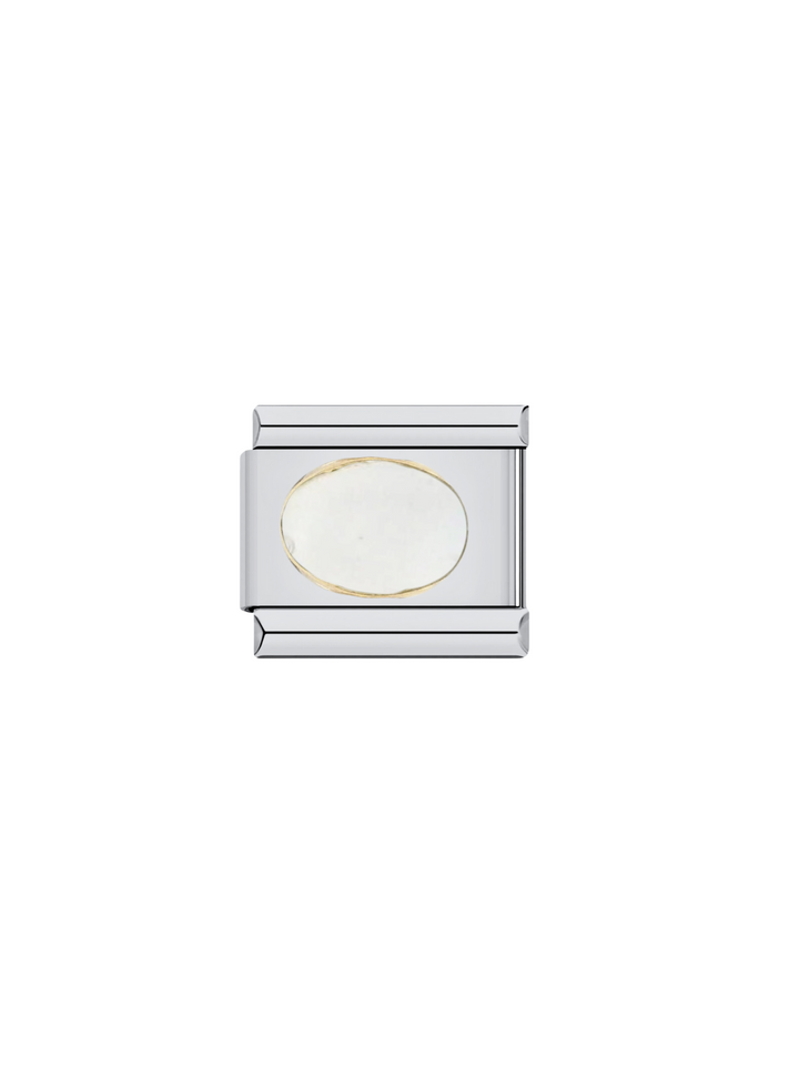 Charm Con Zirconia Ovalada