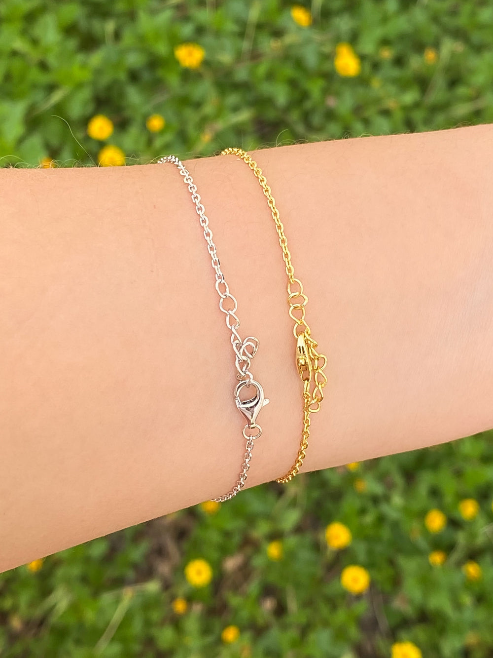 Pulsera Con Trebol Madre Perla