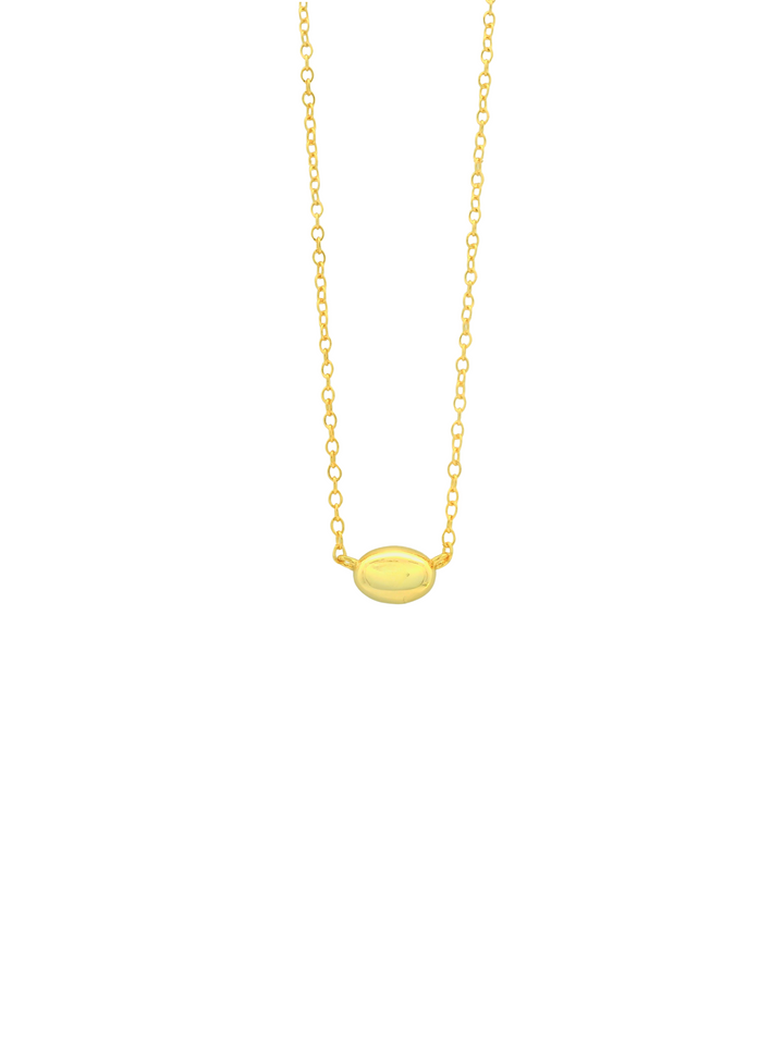 Collar Con Dije Ovalado Liso