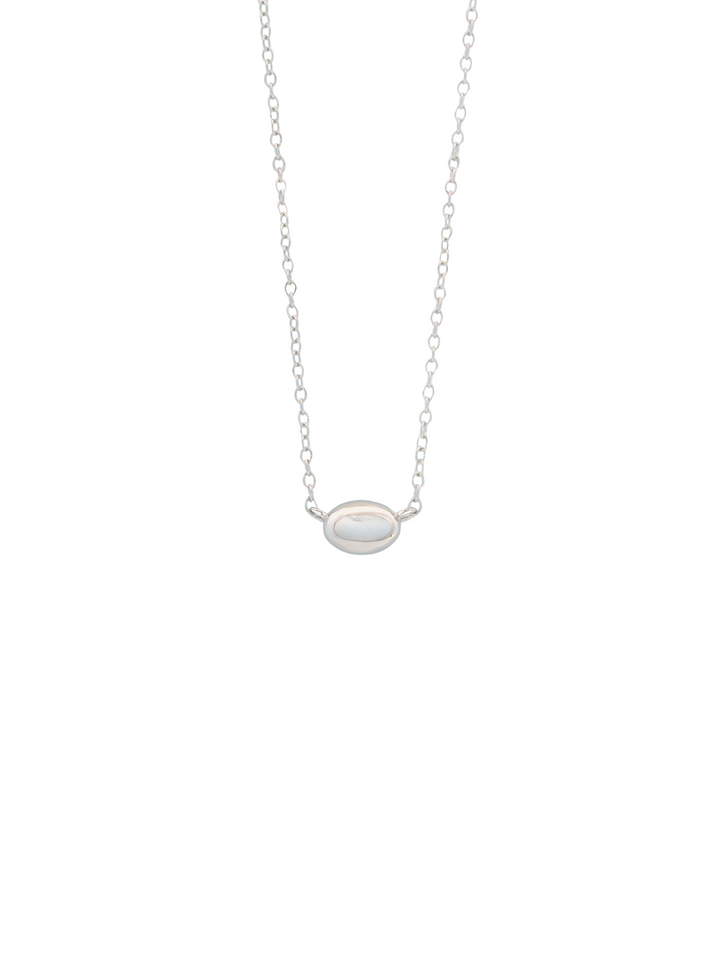 Collar Con Dije Ovalado Liso