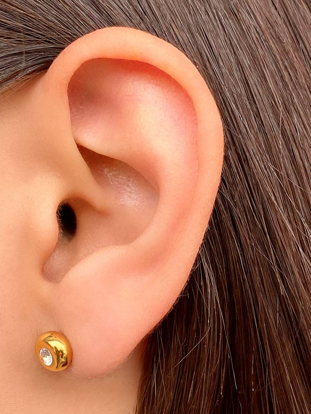 Par Arete Mini Circulo Zirconia