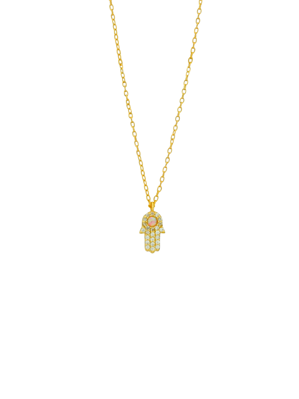 Collar Mano De Fátima con Ópalo