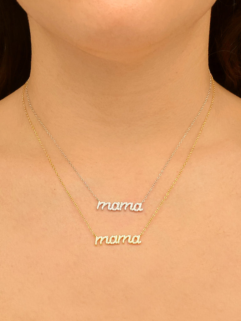 Collar Mama Con Zirconia