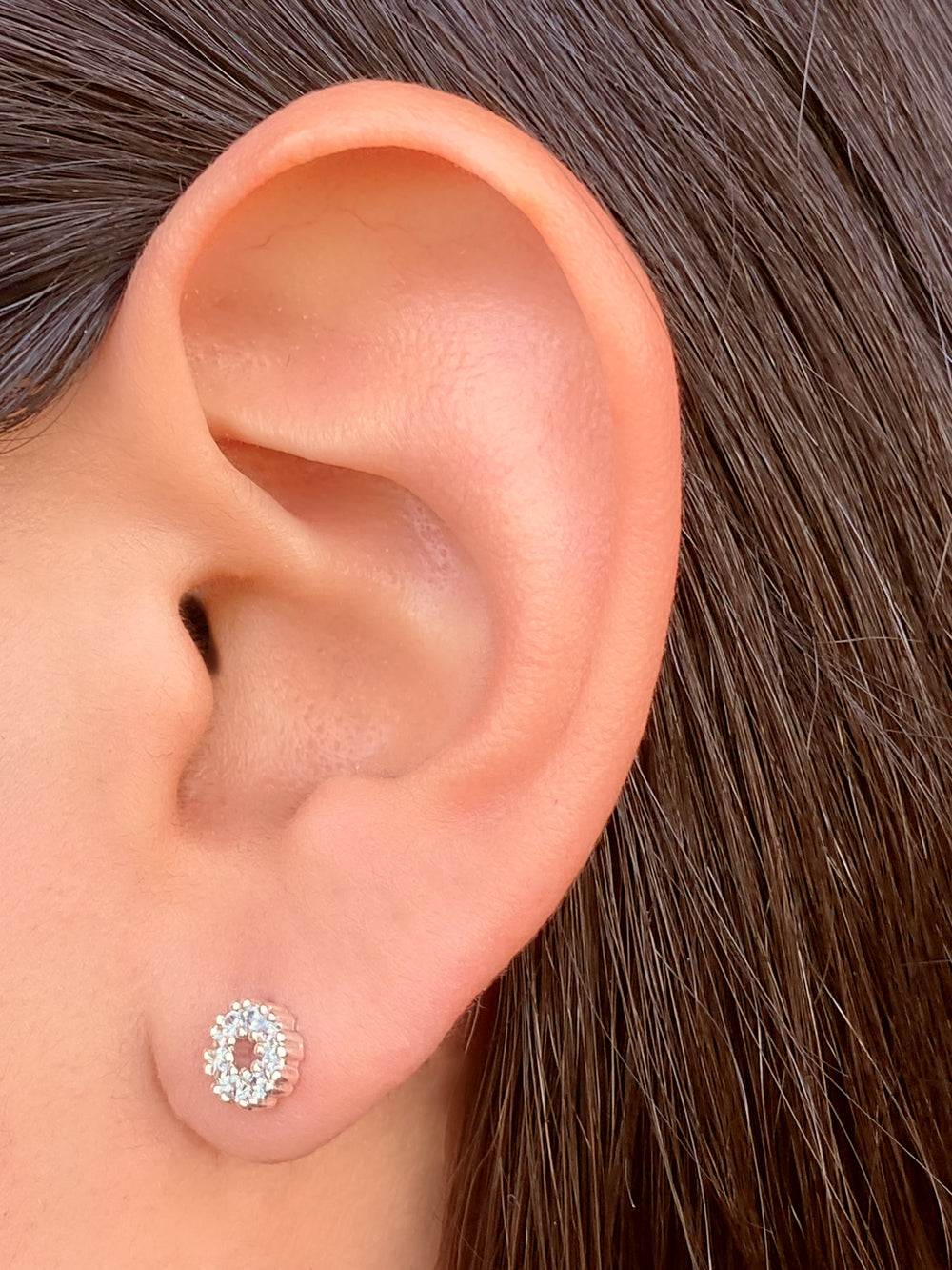 Par Arete Mini Contorno Circulo