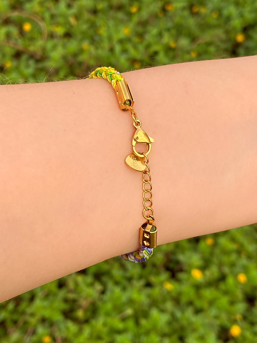 Pulsera Multicolor Con Dije Piña, Cereza y Perla
