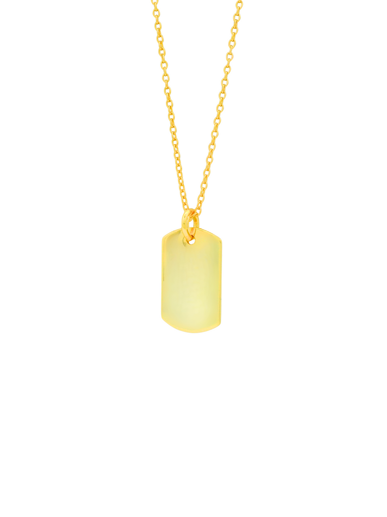 Collar Con Placa Lisa