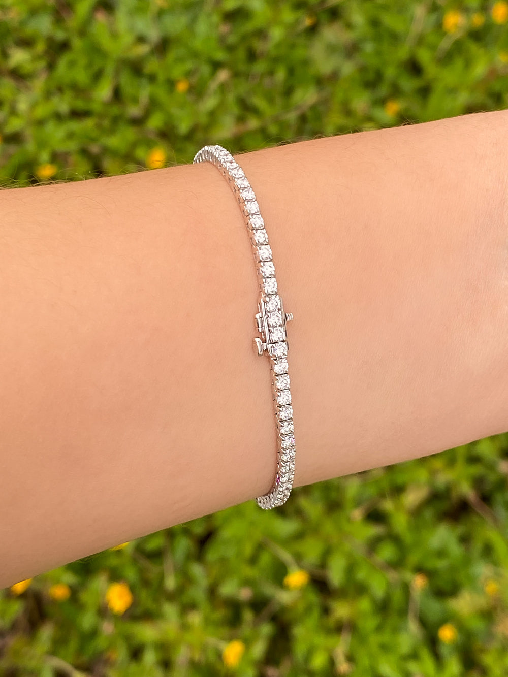 Tennis Bracelet 3 Ct Diamantes Lab Grown