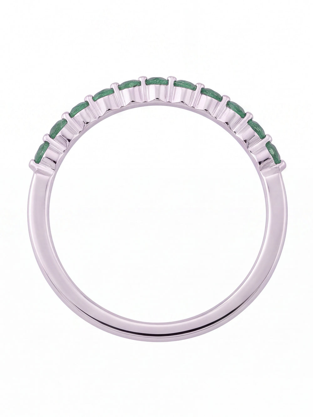 Anillo Corte Round 0.22 Ct Esmeralda Natural