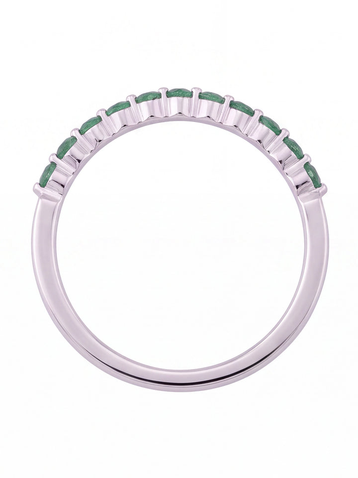 Anillo Corte Round 0.22 Ct Esmeralda Natural
