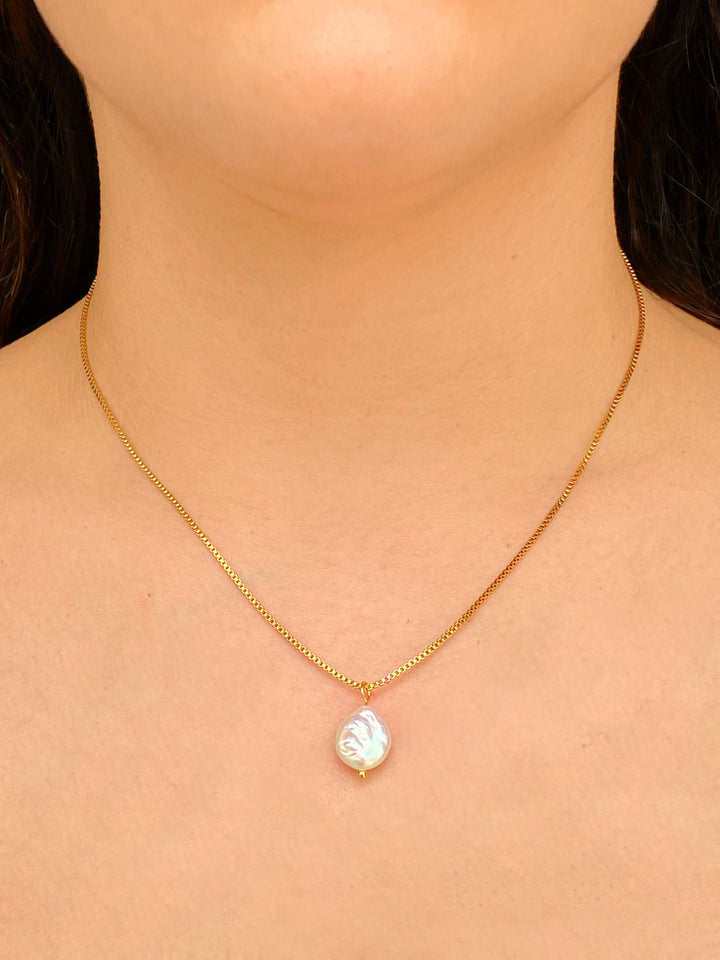 Collar Dije Perla Irregular