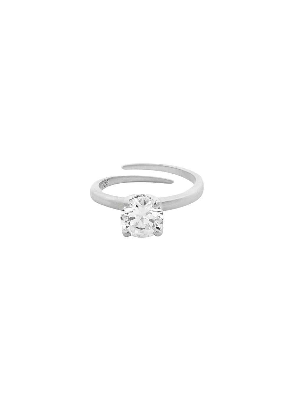 Anillo Con Zirconia Cubica 6 mm