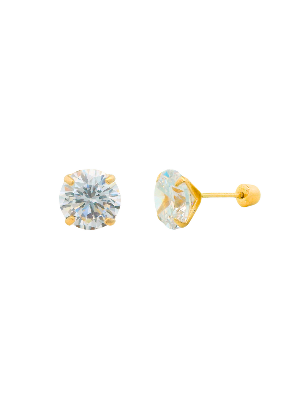 Broquel Zirconia Oro 14k