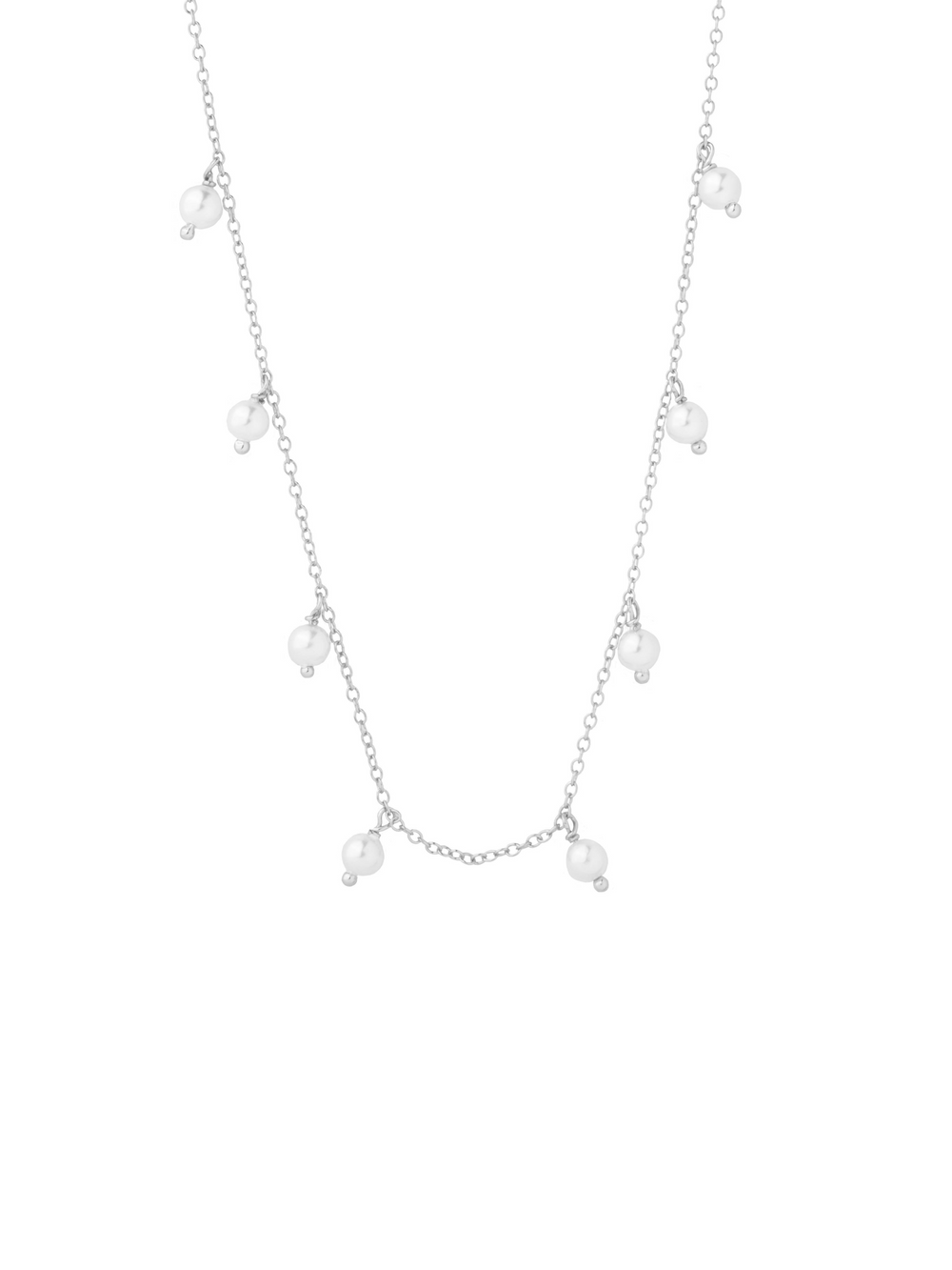 Collar Con Perlitas Colgantes