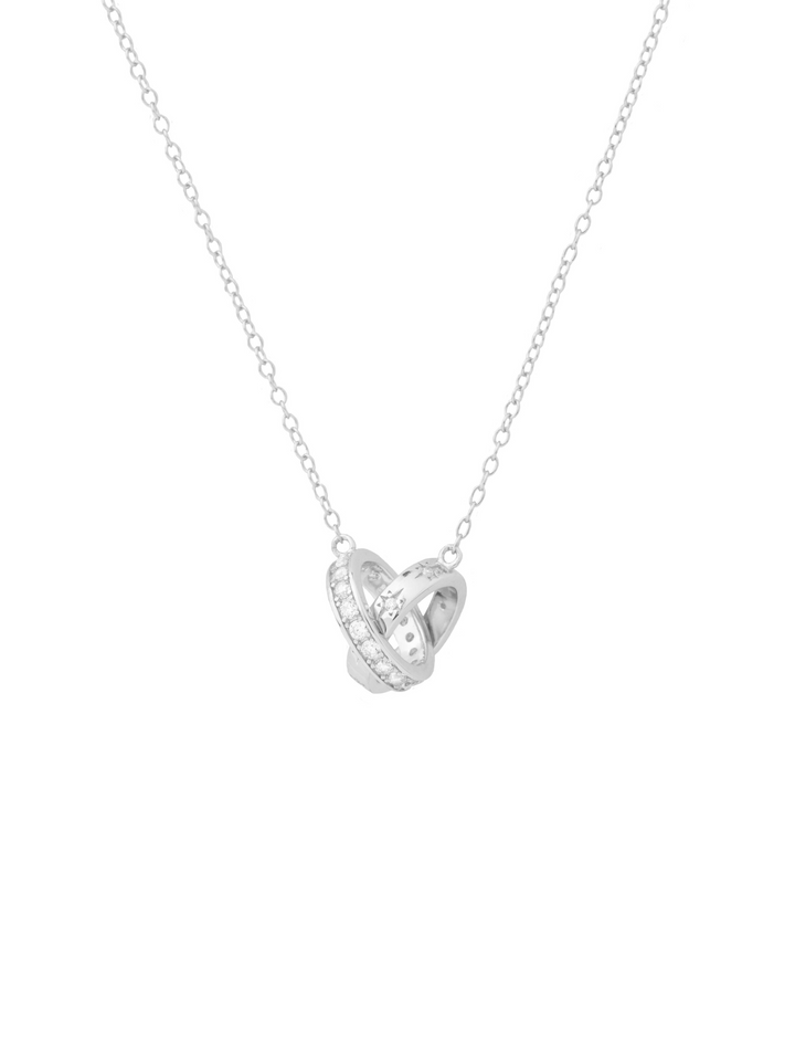 Collar Doble Circulos Enlazados
