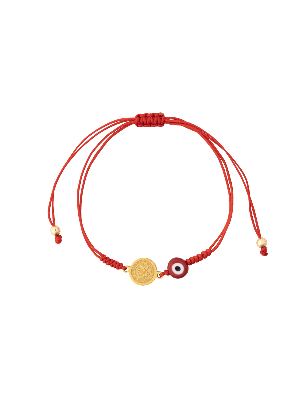 Pulsera Hilo Con Ojo Y San Benito