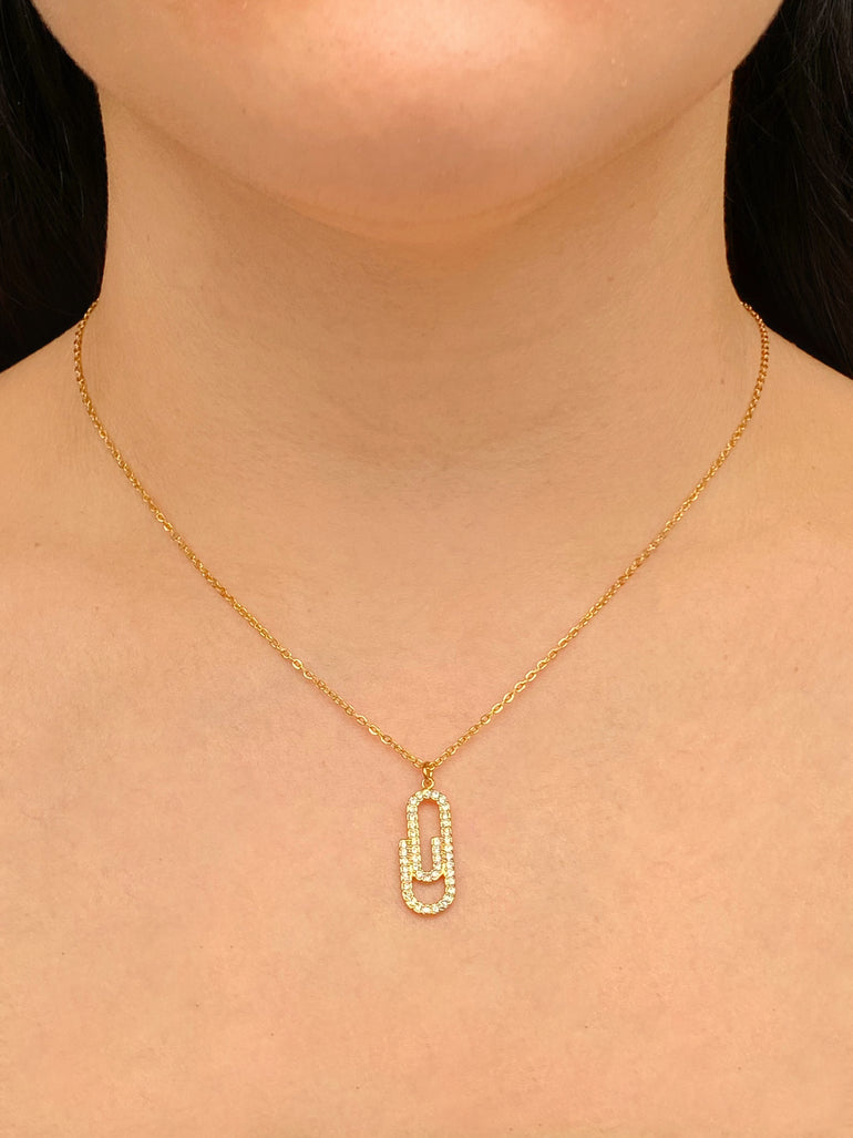 Collar Dije Clip Zirconias