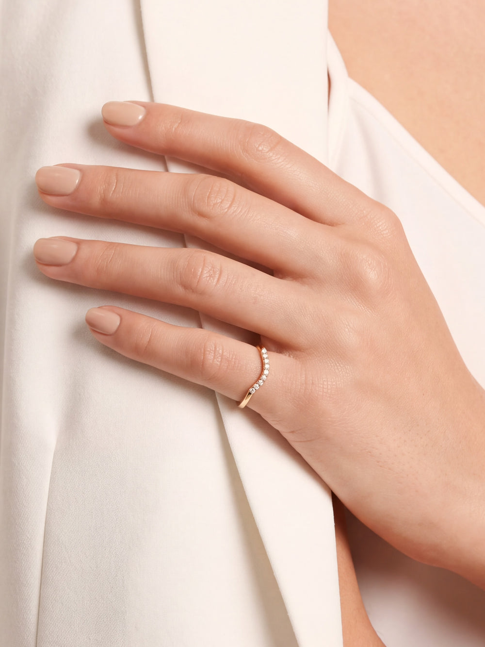 Set Anillos Con Zirconia Marquesa Y Forma V