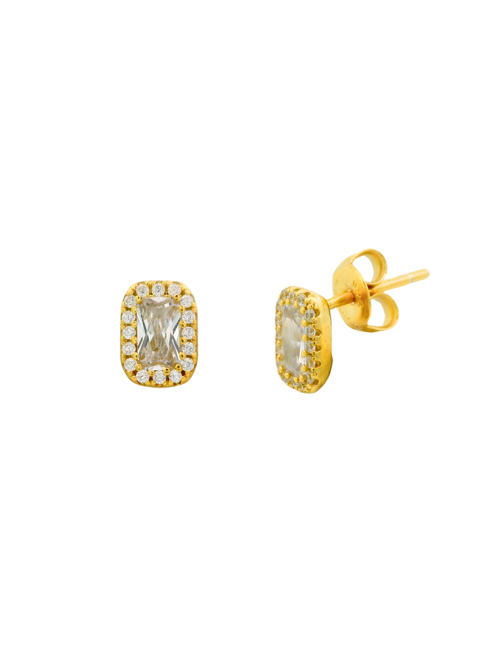 Par Arete Baguette Con Zirconias