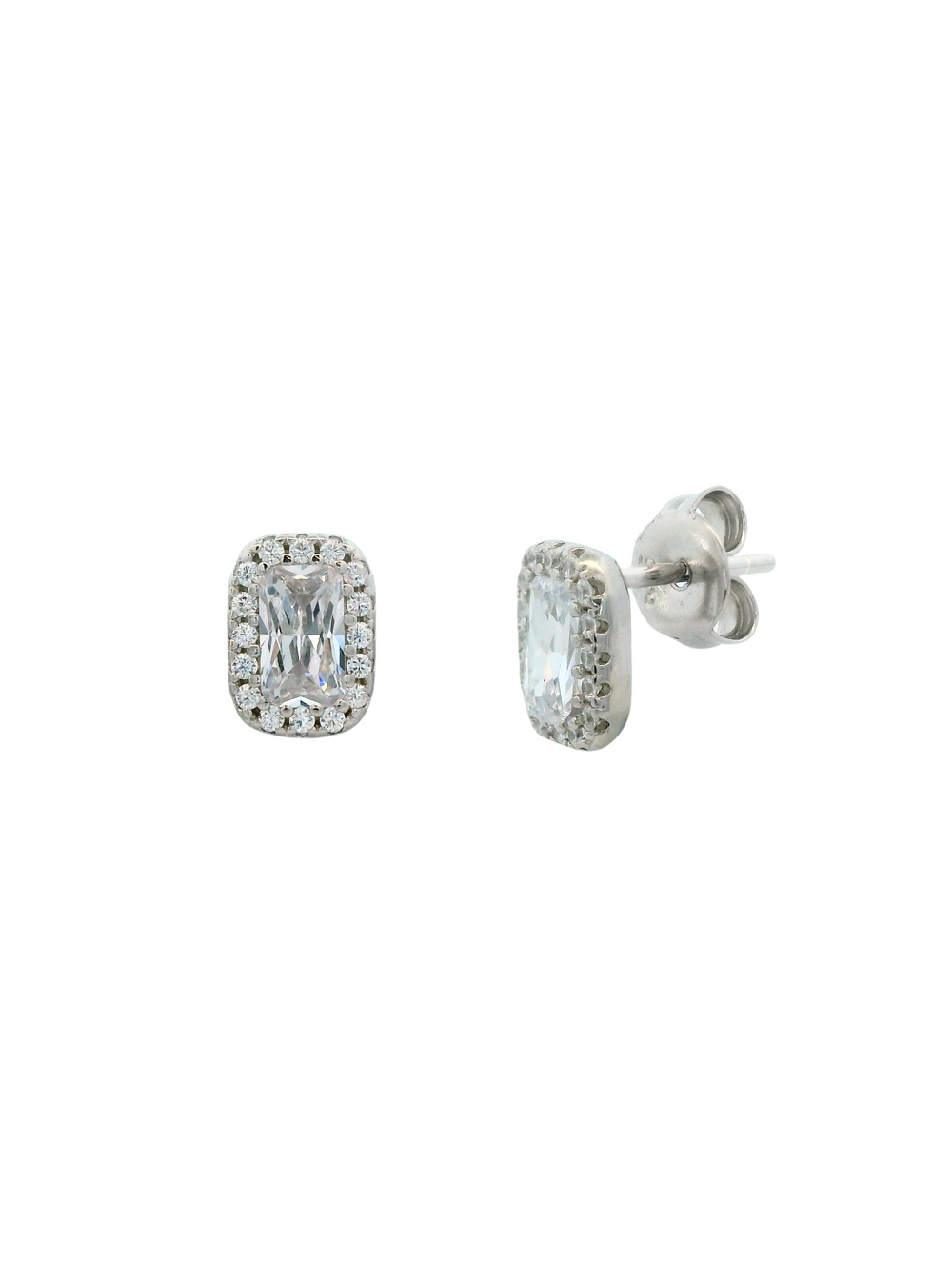 Par Arete Baguette Con Zirconias