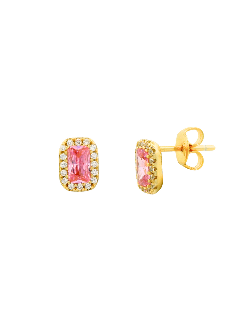 Par Arete Baguette Con Zirconias