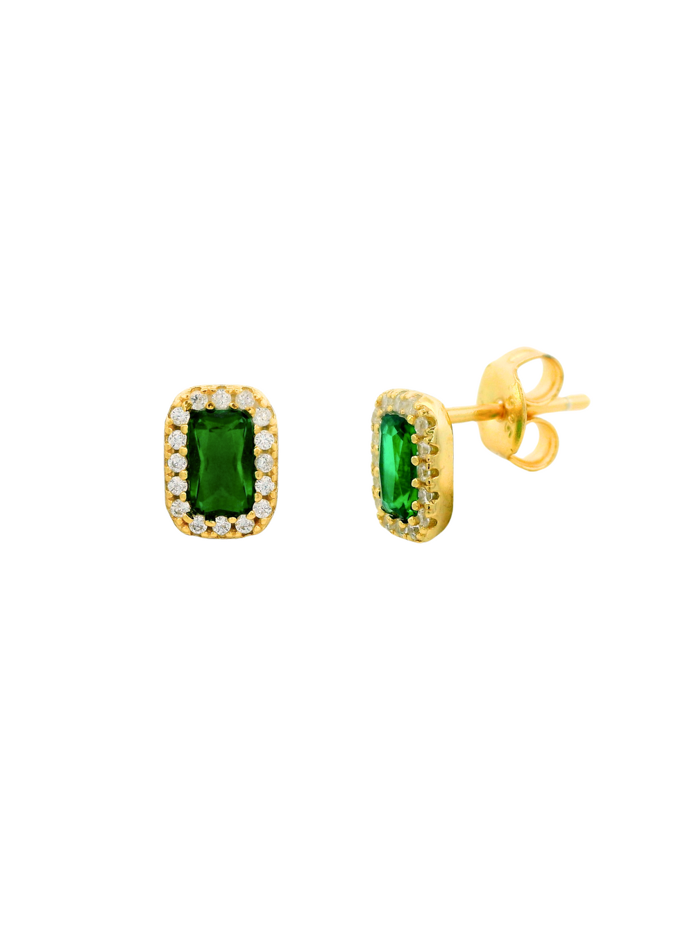 Par Arete Baguette Con Zirconias