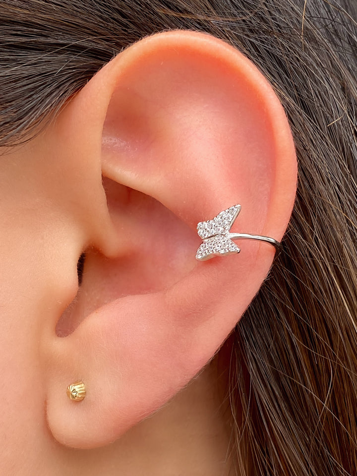 Ear Cuff Mariposa Zirconias