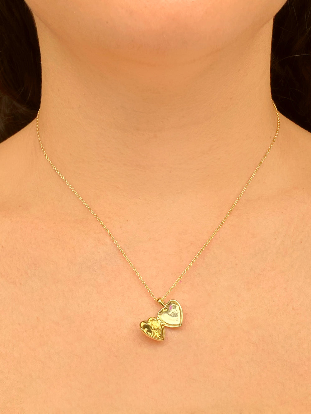 Collar Dije Corazon Relicario