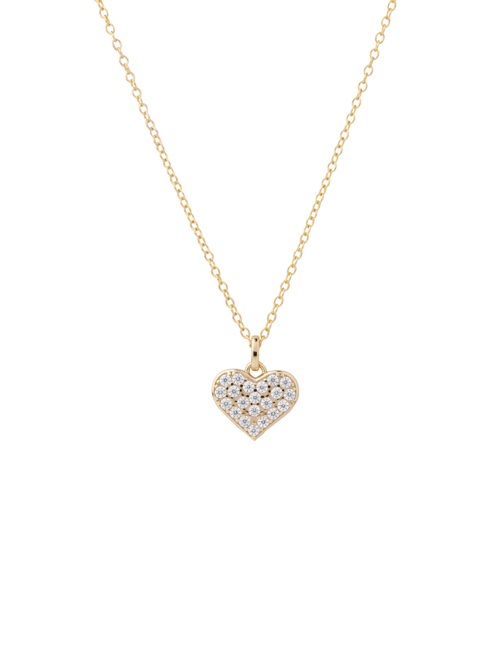 Collar Con Dije Corazon Zirconias