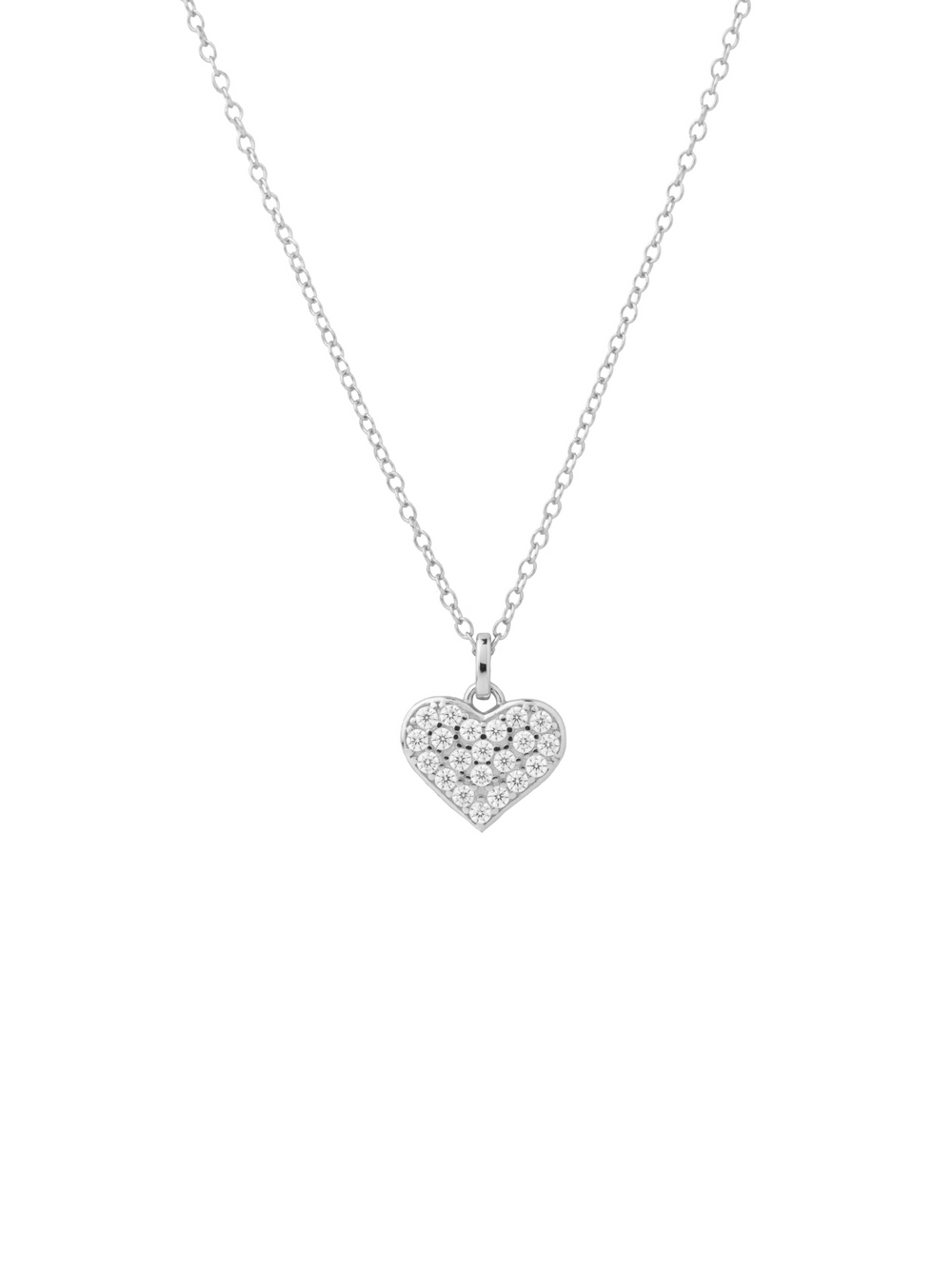 Collar Con Dije Corazon Zirconias