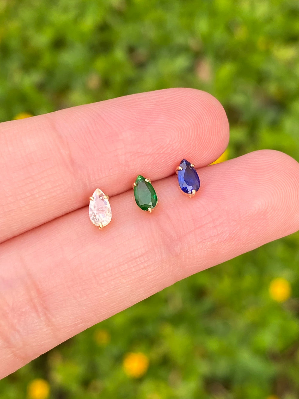 Broquel Gota Chica Oro 14k