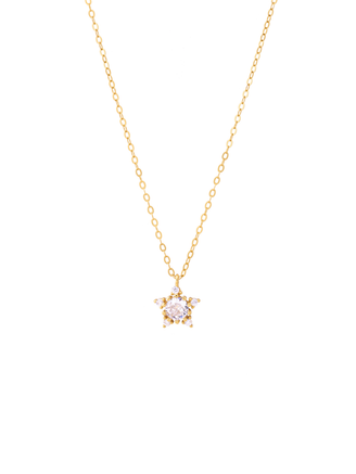 Collar Con Dije Estrella Zirconia