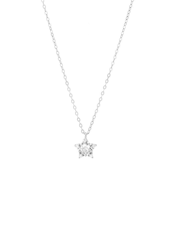 Collar Con Dije Estrella Zirconia