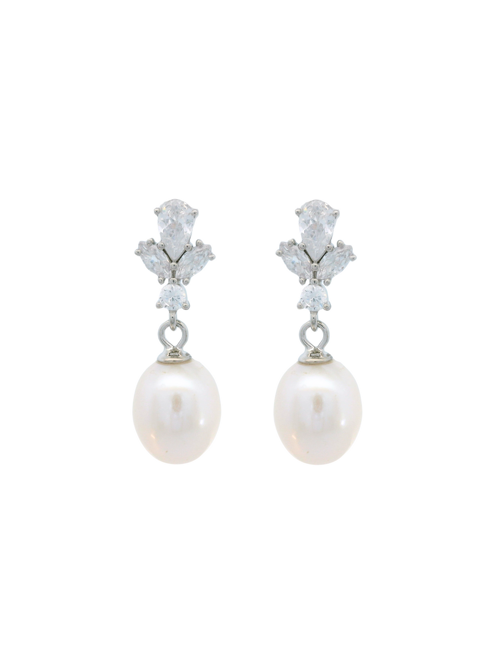Par Arete Zirconias Con Perla