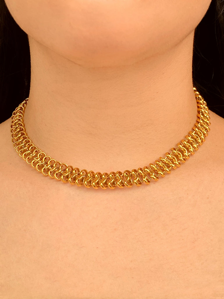Choker Eslabon Forma De Ocho