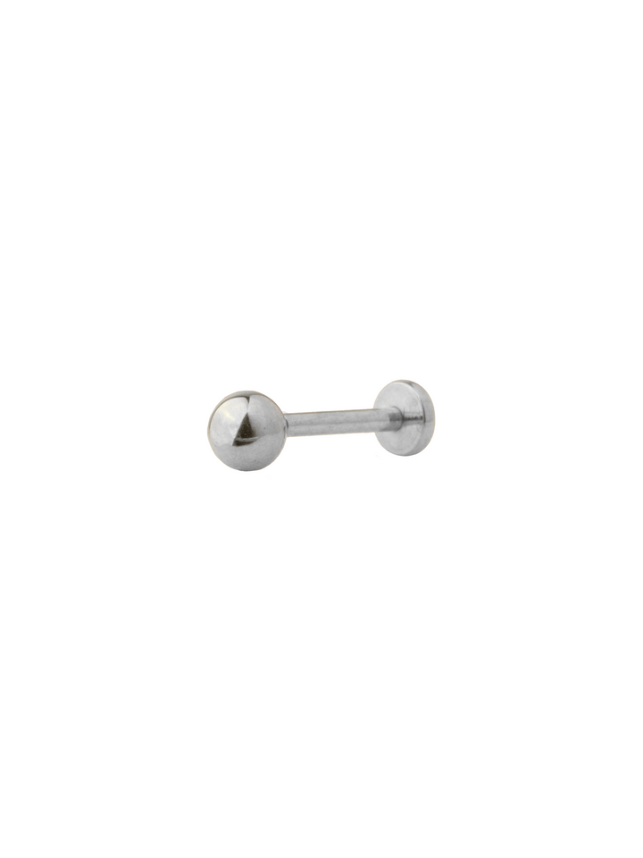 Acero Inoxidable Plateado Primera Perforación