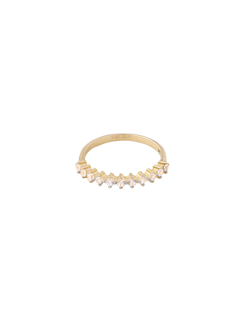 Anillo Zirconias Oro 14k