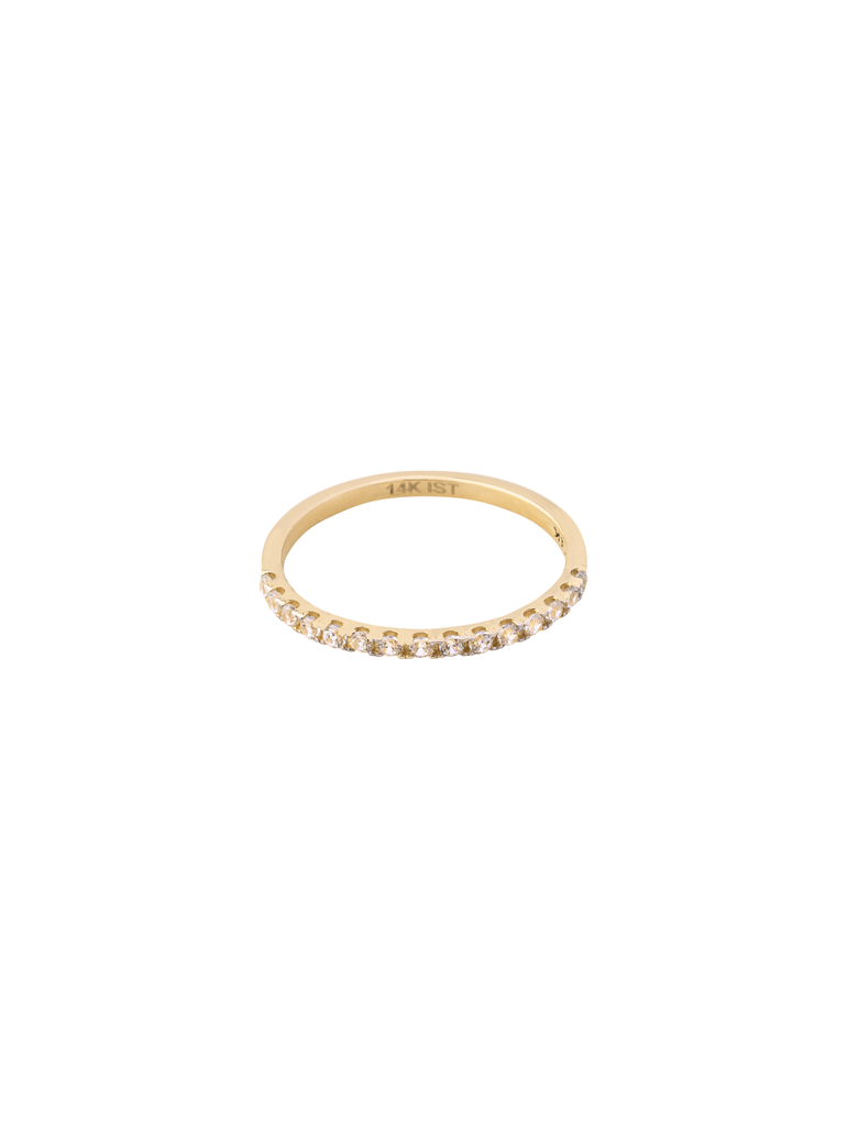 Anillo Churumbela Zirconias Oro 14k