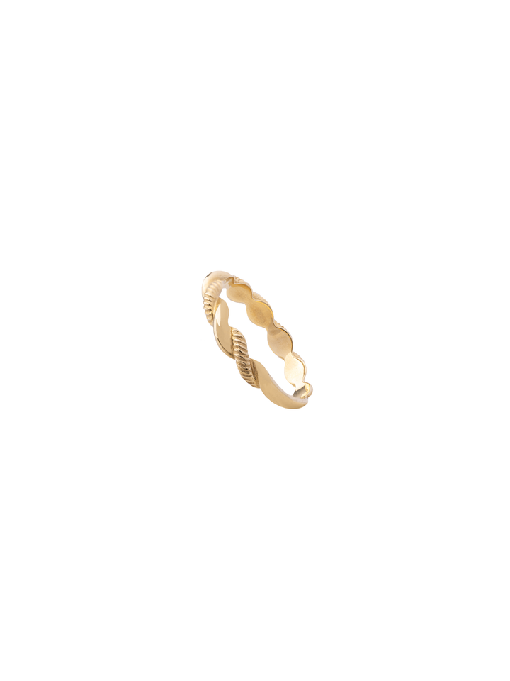 Anillo Trenzado Oro 14k