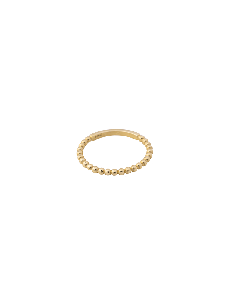 Anillo Bolitas Oro 14k