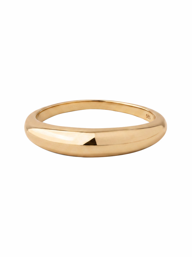 Anillo Liso Oro 14k