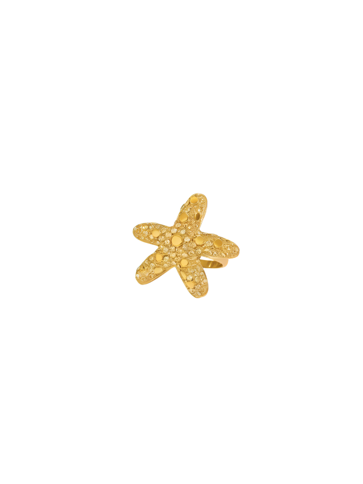 Anillo Estrella de Mar Con Zirconias