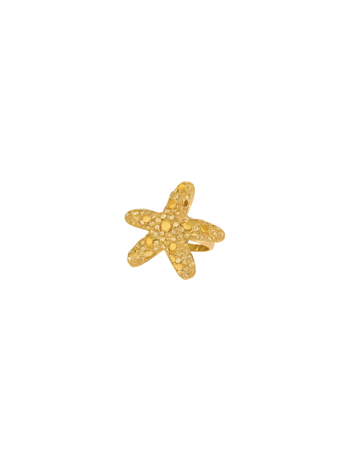 Anillo Estrella de Mar Con Zirconias