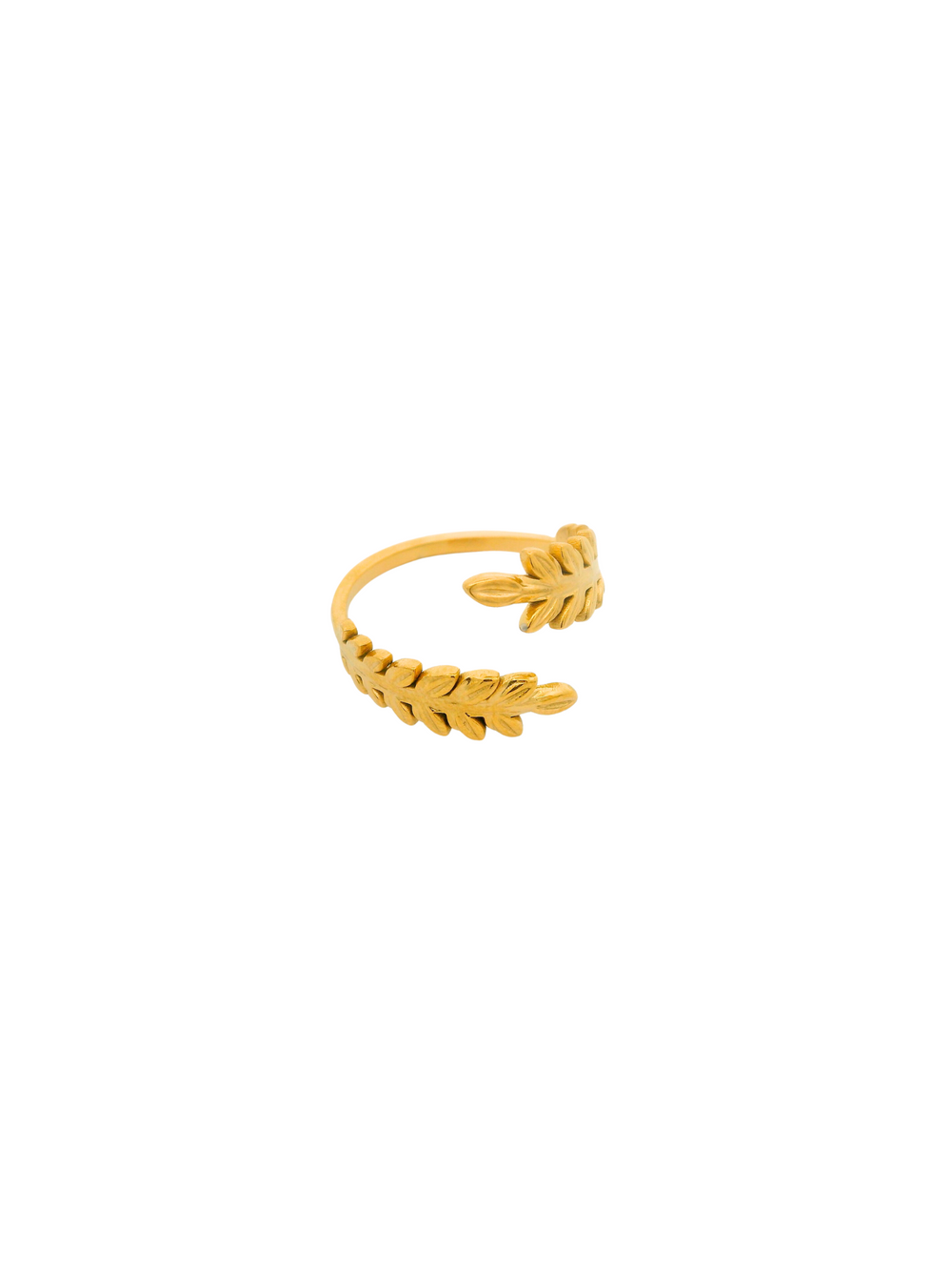 Anillo Hojas Cruzado